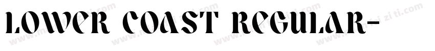 Lower Coast Regular字体转换